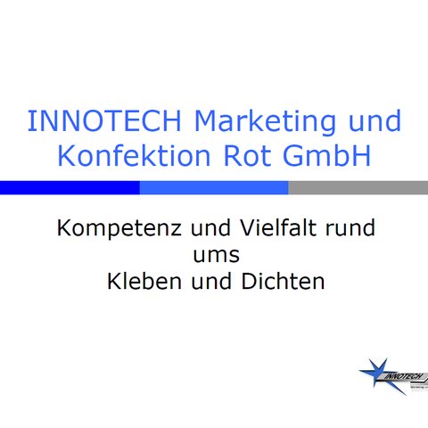 Firmenpräsentation Innotech-Rot