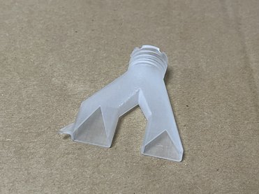 3D Doppel V-Naht Düse, Raupengeometrie 15x10mm und 15x16mm mit Anschlag
