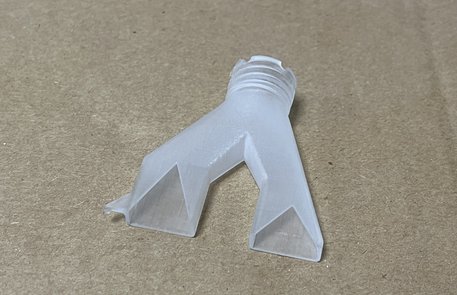 3D Doppel V-Naht Düse, Raupengeometrie 15x10mm und 15x16mm mit Anschlag