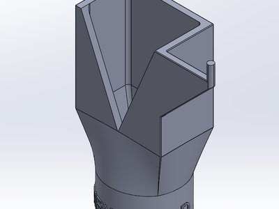Formenfrei 3D 3D large bead V-seam nozzle for Sika Powercure, M21x1.5, cut-out 25 x 30mm, with stop
