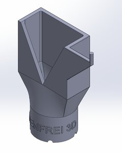 3D Großraupen V-Naht Düse für Sika Powercure, M21x1,5, Ausschnitt 30 x 30mm, mit Anschlag