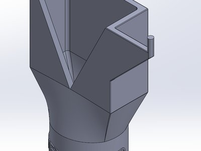 Formenfrei 3D 3D large bead V-seam nozzle for Sika Powercure, M21x1.5, cut-out 30 x 30mm, with stop