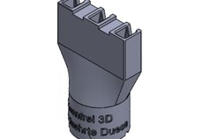3D Profilgeführte Düse, 3 Raupen 5x5mm, Loctite IND 405 Clear