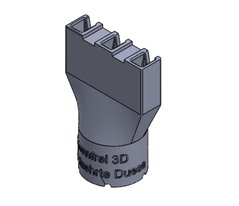 3D Profilgeführte Düse, 3 Raupen 5x5mm, Loctite IND 405 Clear