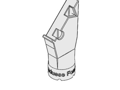 Formenfrei 3D 3D edge distance nozzle, M15x1.5, triangular and round bead, with stop, Loctite IND 405