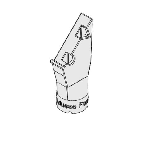 3D Randabstandsdüse, M15x1,5, Dreiecks- und Rundraupe, mit Anschlag