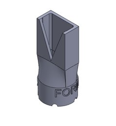 3D V-Naht Düse, Grobgewinde S15, 15 x 20mm V-Naht, Loctite IND 405
