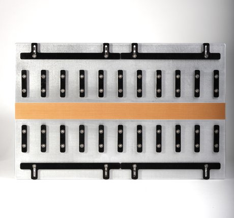 Form für 10 Prüfkörper (100 mm x 25 mm)