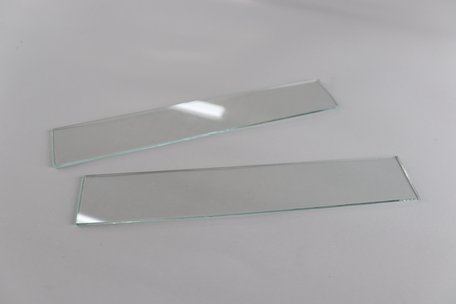 Glasprüfkörper 300 x 53 x 3 mm, Kanten entgratet