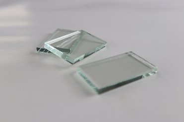 Glasprüfkörper 50 x 30 x 4,8 mm, Kanten entgratet