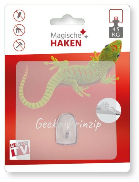 Magische Haken Groß - Einzelhaken, 10 x 10 cm, belastbar bis ca. 4,5 kg