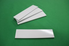 PVC Prüfkörper 100 x 25 x 3 mm