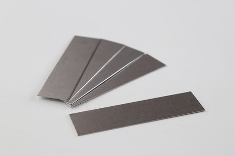 Rohstahlprüfkörper 100 x 25 x 0,8 mm
