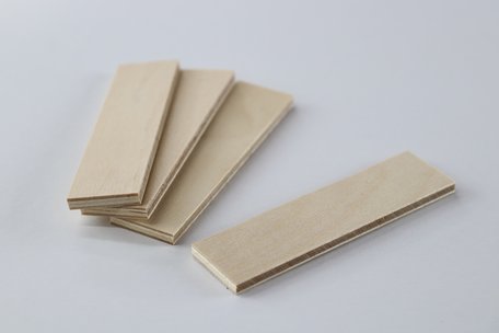 Sperrholz Prüfkörper 100 x 25 x 4,8 mm