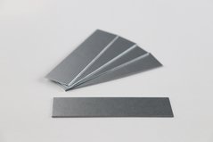 Stahlprüfkörper feuerverzinkt, 100 x 25 x 1 mm