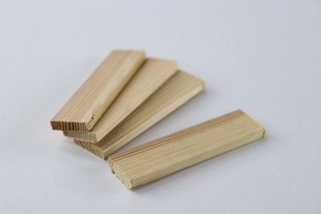 Weichholz Prüfkörper 73 x 19 x 4,9 mm