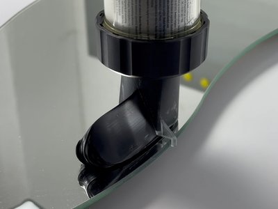 3D gedruckte Düse mit Abstandhalter für Schienenfahrzeuge