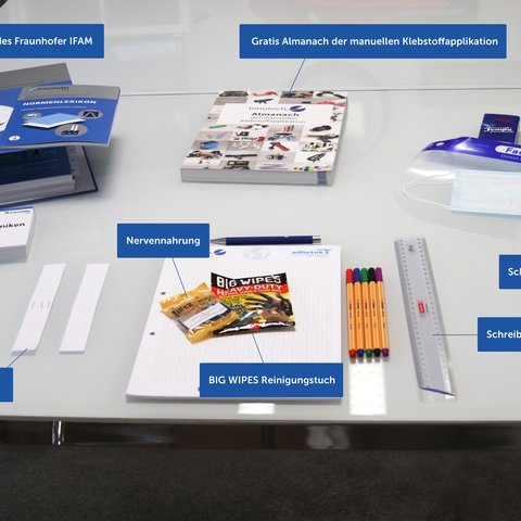 Arbeitsplatz der Kursteilnehmer in Corona-Zeiten
