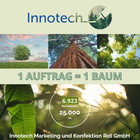 Der Innotech-Wald wächst um 465 Bäume - wer bei uns kauft, schützt gleichzeitig das Klima! 🌳