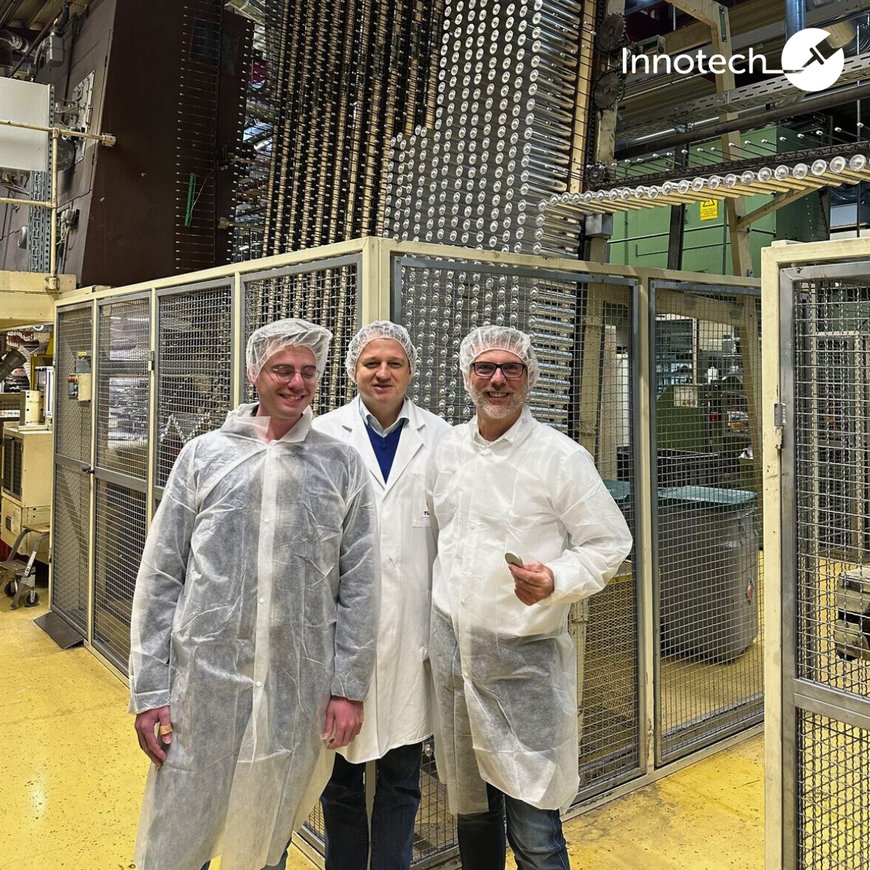 Innotech zu Besuch bei Tubex Wasungen GmbH. V.l.n.r. Florian Rapp, Peter Sikabonyi und Joachim Rapp