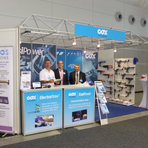 Innotech-Rot auf der Internationalen Eisenwarenmesse in Köln mit PC Cox ltd.