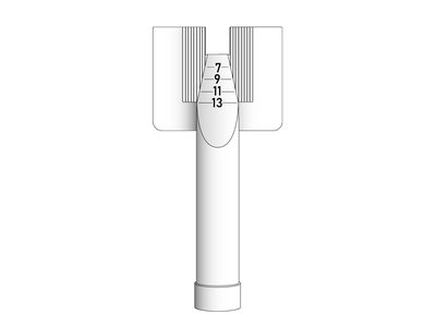 Bördelnahtdüse Feingewinde (M15) | Artikelnr.: ITR1390 | Maße B x H: Zuschneidbar 2 x 6 – 13 mm