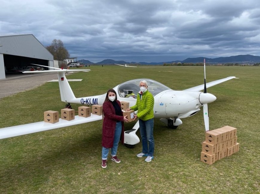 Desinfektionsmittelspende an die Flugplatzgemeinschaft Landau Ebenberg