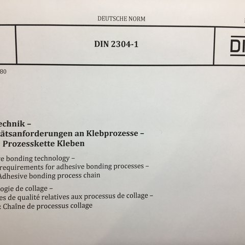 DIN 2304-1 Wir sind dabei! - Und Sie?
