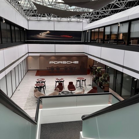 The first foreign EAB course is taking place this week at Porsche Cars Great Britain Ltd