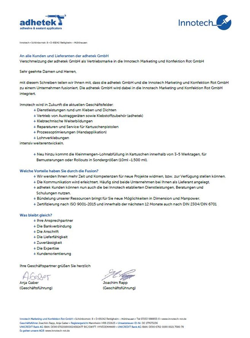 Fusion Innotech adhetek