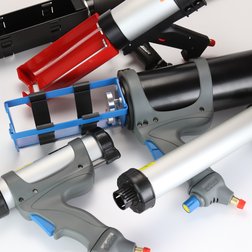 Gruppenbild pneumatische Kartuschenpressen