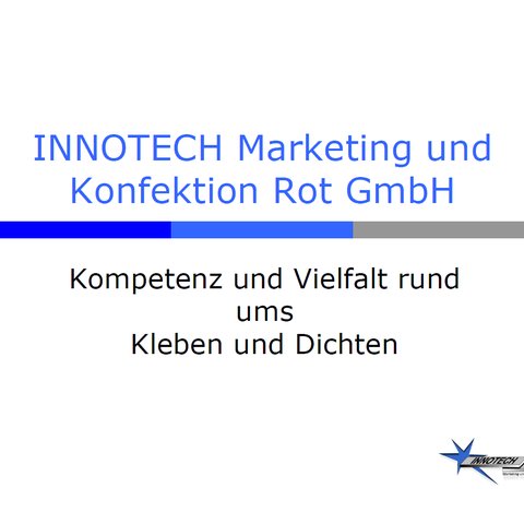 Firmenpräsentation Innotech-Rot