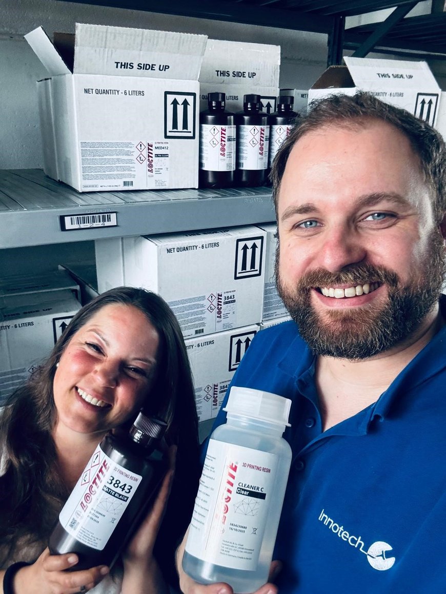 Innotech is the new official master distributor for Loctite AM DLP resins and cleaners