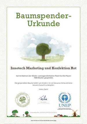 Innotech lässt 1.000 Bäume pflanzen - statt Kalender und Süßigkeiten