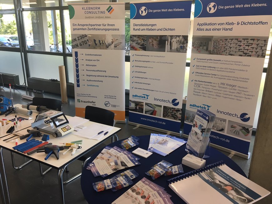 Innotech Messestand 6. Klebtechnisches Kolloquium Ulm