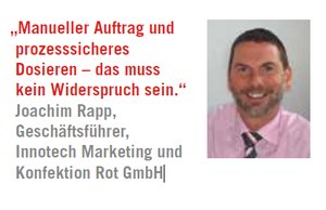 Joachim Rapp: "Manueller Auftrag und prozesssicheres Dosieren – das muss kein Widerspruch sein"