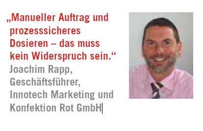 News: Geschäftsführer Joachim Rapp erscheint in der DICHT! 01-2016