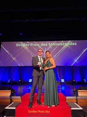 Joachim Rapp und Anja Gaber beim Bundesball des "Großen Preis des Mittelstandes"