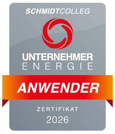 Zertifikat Anwender Unternehmer Energie 2026