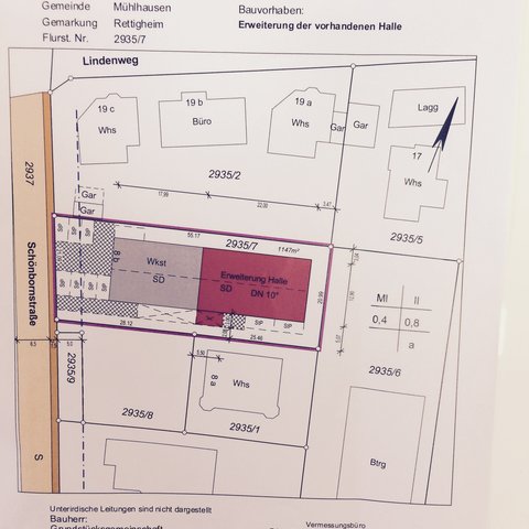 Dez. 2014 Expose der neuen Halle in Rettigheim