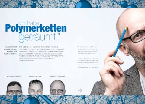 "Ich habe Polymerketten geträumt."
