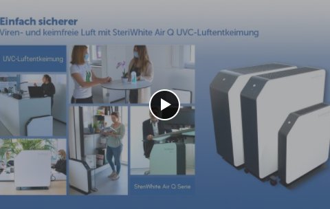 Viren- und keimfreie Luft mit UVC-Luftentkeimung | SteriWhite YouTube