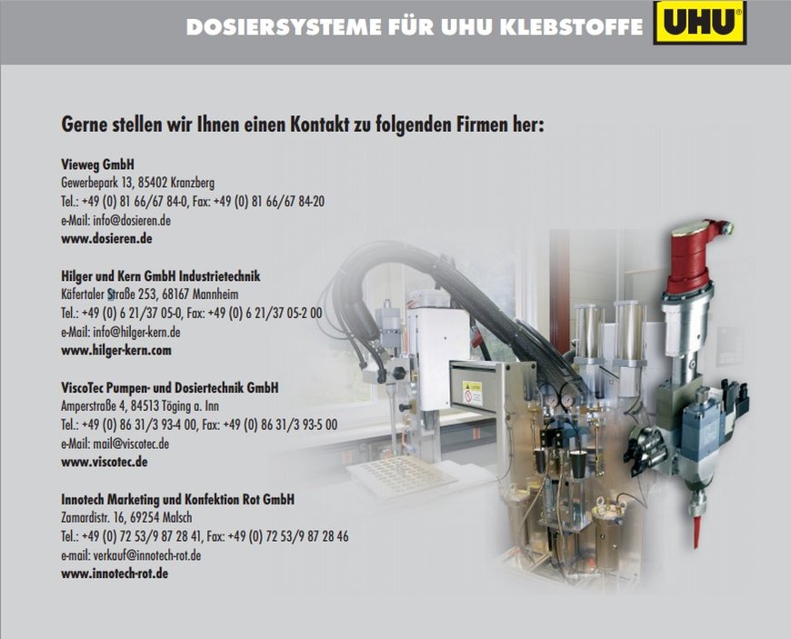 UHU Industrieklebstoffe Katalog