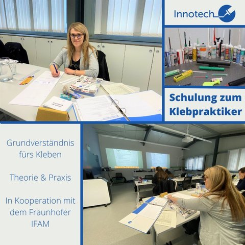 Wir starten in den letzten Klebpraktiker-Kurs des Jahres – mit zwei Teilnehmern von Innotech! 🎓