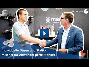Klebstoffverarbeitung weitergedacht: Individuelle Düsen & Statikmischer für Anwender perfektioniert