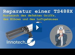 Reparatur einer TS488X | Austausch des Griffs, Elbows und Luftgehäuses